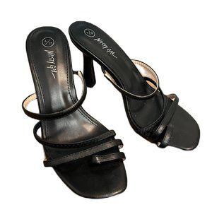 NWT BRAND NEW Nasty Gal Black Strappy Heels Size 6.5